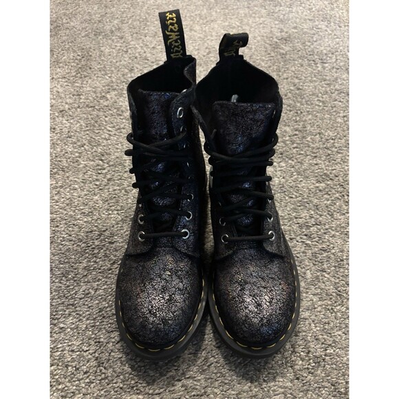 Dr Martens 1460 Pascal 8 Eye Snake Metallic Boots Women’s Size 5 - Picture 2 of 7